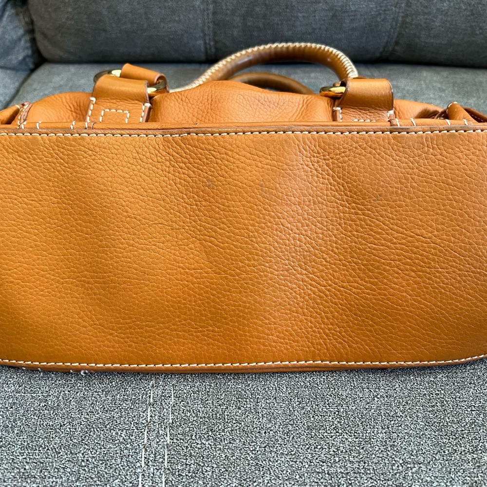 Authentic Celine Brown Leather Bag - Picture 3 of 9